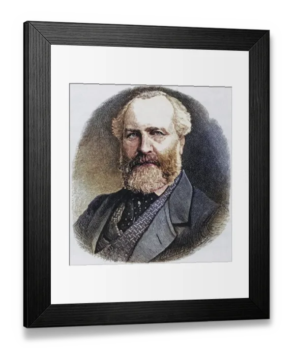 Framed Print : Thomas Davidson (1817-1885), British palaeontologist Framed Print : Thomas Davidson (1817-1885), British palaeontologist