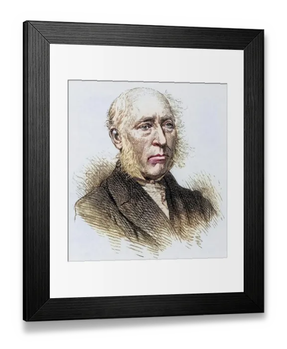 Framed Print : John Phillips (1800-1874), British geologist Framed Print : John Phillips (1800-1874), British geologist