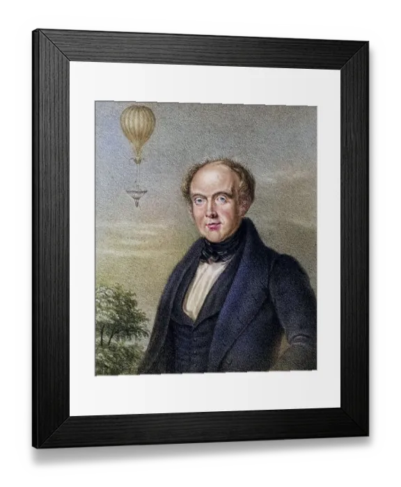 Framed Print : Edward Spencer (born 1799), English lawyer who accompanied the balloonist Charles Green on many ascents Framed Print : Edward Spencer (born 1799), English lawyer who accompanied the balloonist Charles Green on many ascents