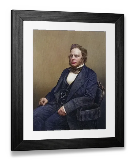 Framed Print : John Bright (1811-1889) English radical statesman Framed Print : John Bright (1811-1889) English radical statesman