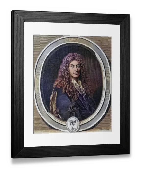 Framed Print : Jean Baptiste Lully, born Giovanni Battista Lulli (1632-1687)