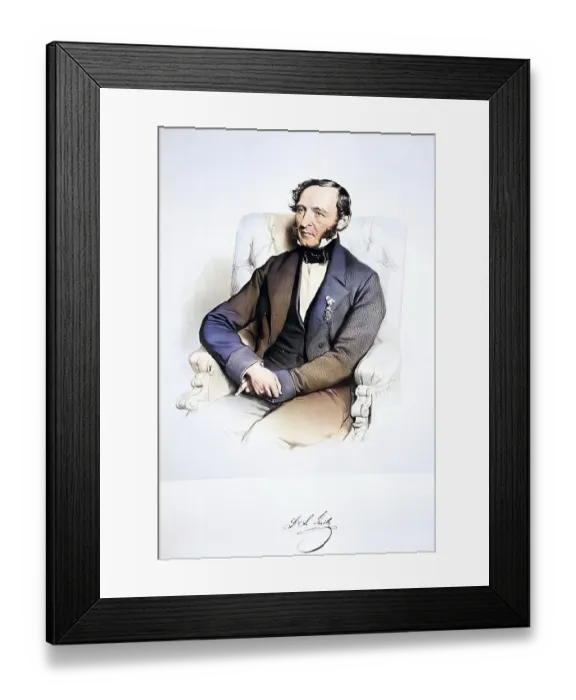 Framed Print : Franz Freiherr von Raule (1795-1871)