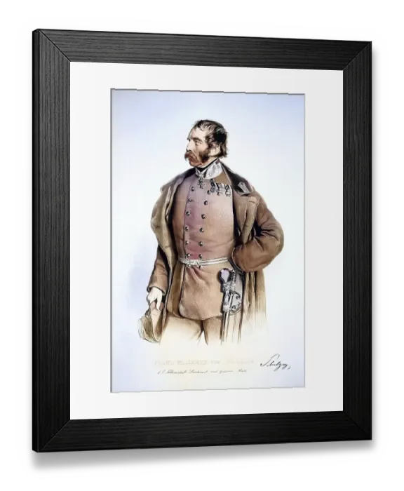 Framed Print : Franz Freiherr von Schulzig (1787-1864) Framed Print : Franz Freiherr von Schulzig (1787-1864)