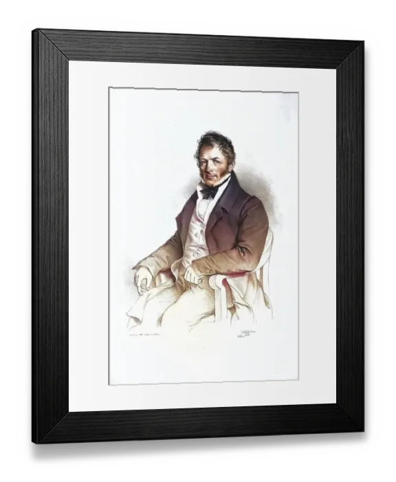 Framed Print : Franz Jaeger (Franz Seraphim, born 5 July 1781 (1) in Vienna