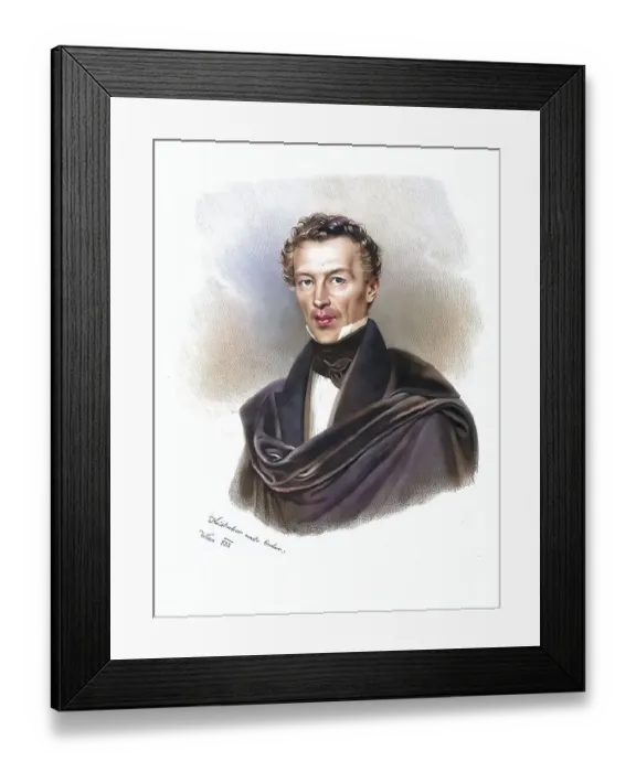 Framed Print : Franz Krieg von Hochfelden (born 10 December 1776 in Rastatt)