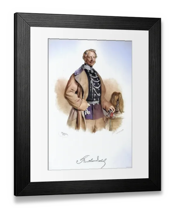 Framed Print : Franz Reichardt (1801-1890), Colonel Framed Print : Franz Reichardt (1801-1890), Colonel