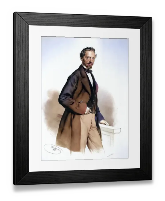 Framed Print : Franz Schebek, Czech Frantisek sebek (born 15 April 1814 in Wlaschim)