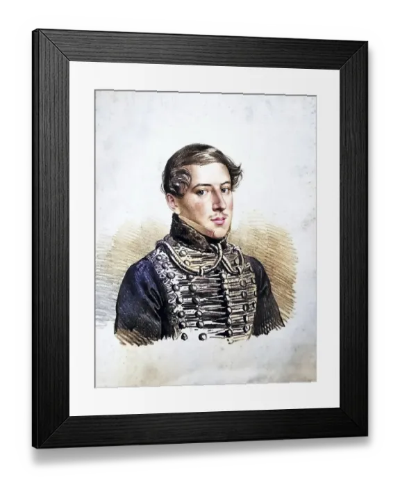Framed Print : Franz Ferdinand Freiherr von Kulmer (1806-1852) as a pupil of the Theresianum Framed Print : Franz Ferdinand Freiherr von Kulmer (1806-1852) as a pupil of the Theresianum