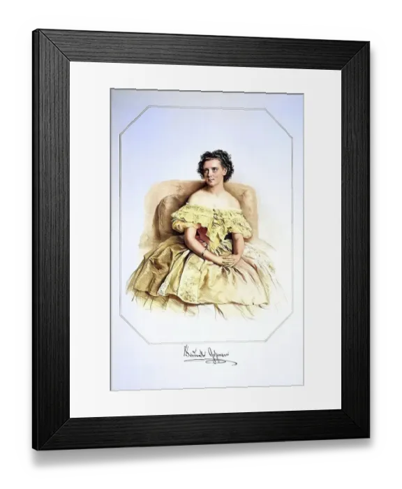 Framed Print : Friederike Gossmann, since 1861 married Friederike Prokesch von Osten (born 23 March 1838 in Wuerzburg) Framed Print : Friederike Gossmann, since 1861 married Friederike Prokesch von Osten (born 23 March 1838 in Wuerzburg)