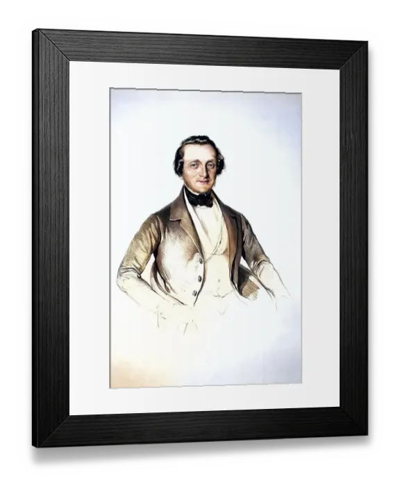 Framed Print : Friedrich Freiherr von Grimschitz (1793-1863) Framed Print : Friedrich Freiherr von Grimschitz (1793-1863)