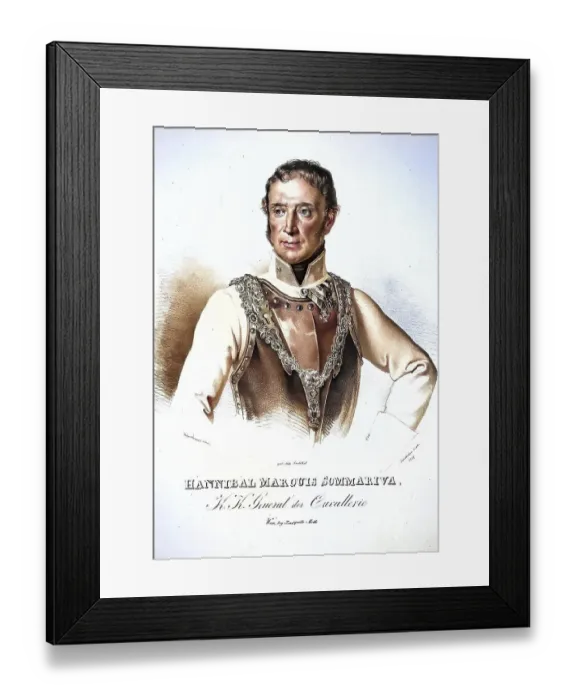 Framed Print : Hannibal Marchese di Sommariva (born 10 March 1755 in Lodi)