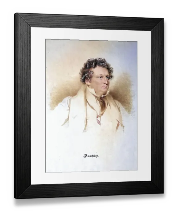 Framed Print : Heinrich Johann Immanuel Anschuetz (born 8 February 1785 in Luckau)