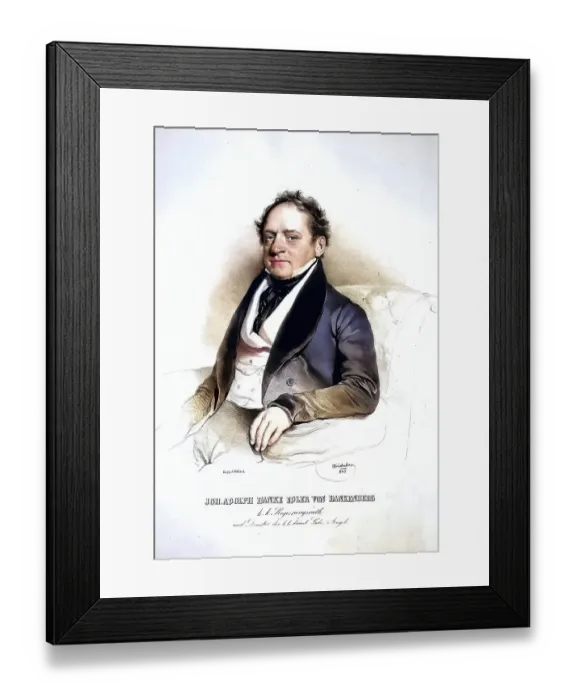 Framed Print : Johann Adolf Hanke von Hankenberg
