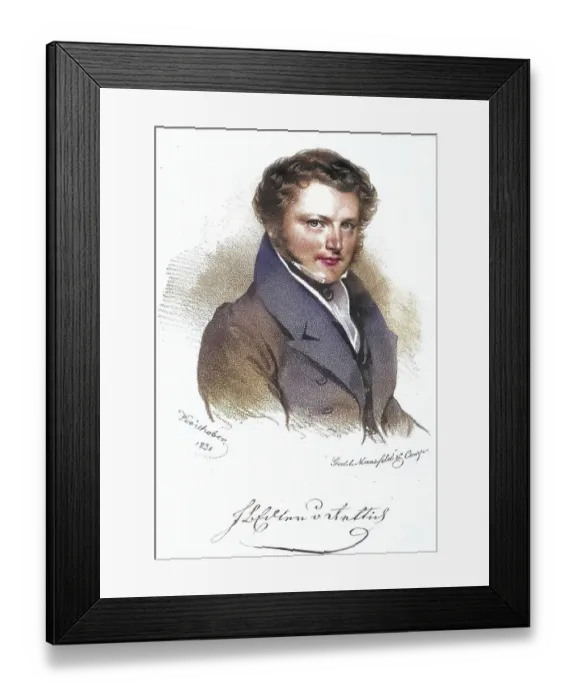 Framed Print : Johann Baptist Rettich (1793-1861) Framed Print : Johann Baptist Rettich (1793-1861)