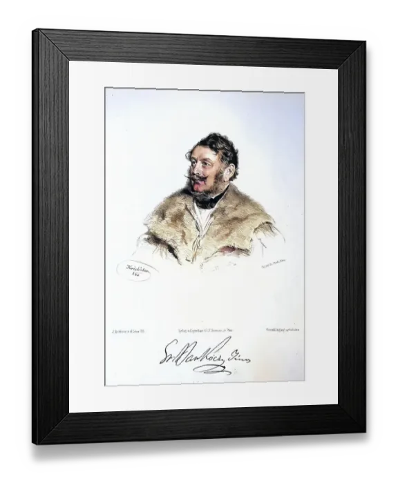 Framed Print : Johann (Janos) Count Barkoczy (1808-1872) Framed Print : Johann (Janos) Count Barkoczy (1808-1872)
