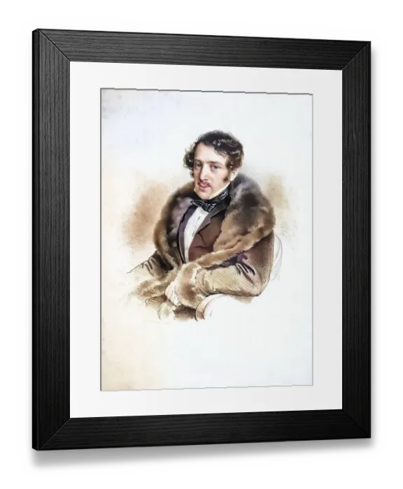 Framed Print : Josef Dessauer (born 28 May 1798 in Prague)