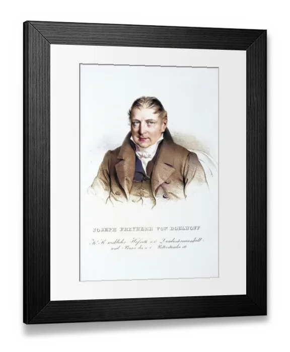 Framed Print : Joseph Peter Ferdinand Alois Freiherr von Doblhoff-Dier (born 3 January 1806 in Venice)