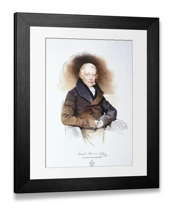 Framed Print : Joseph Leopold Edler von Eybler (born 8 February 1765 in Schwechat near Vienna)