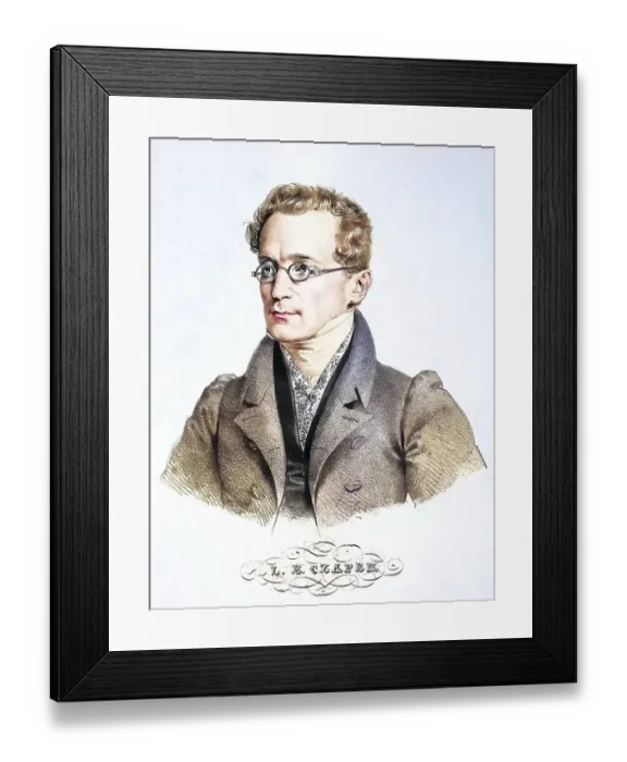 Framed Print : Leopold Eustache Czapek (born 15 November 1792 in Bohemian Krumlov) Framed Print : Leopold Eustache Czapek (born 15 November 1792 in Bohemian Krumlov)