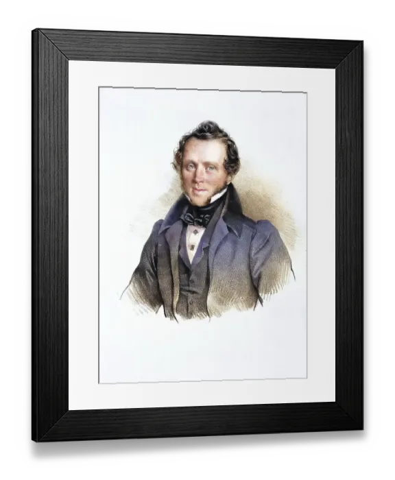 Framed Print : Leopold Georg Haupt (1796-1851)