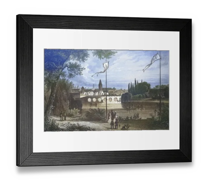 Framed Print : Historical view, 19th century, of the city of Koenigsberg Framed Print : Historical view, 19th century, of the city of Koenigsberg