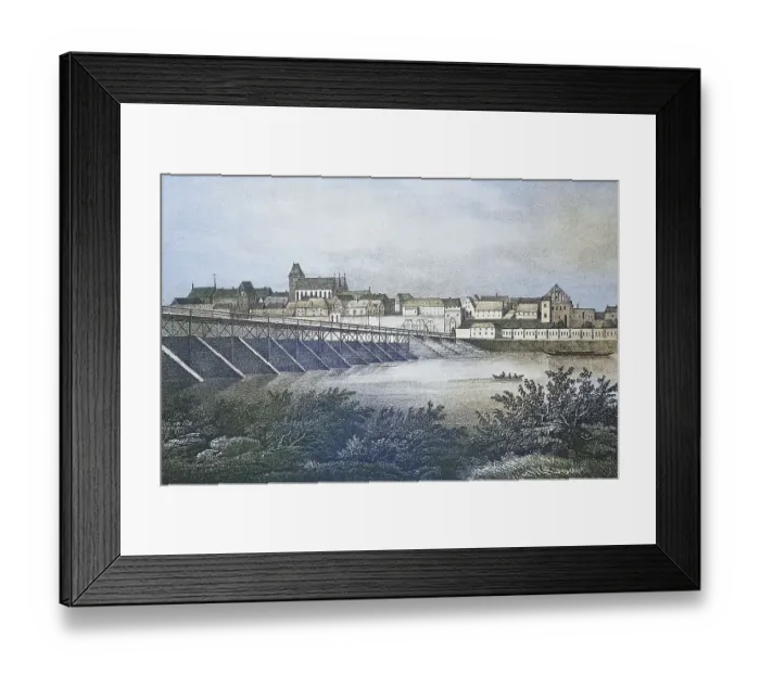 Framed Print : Historical view, 19th century, of the city of Thorn Framed Print : Historical view, 19th century, of the city of Thorn