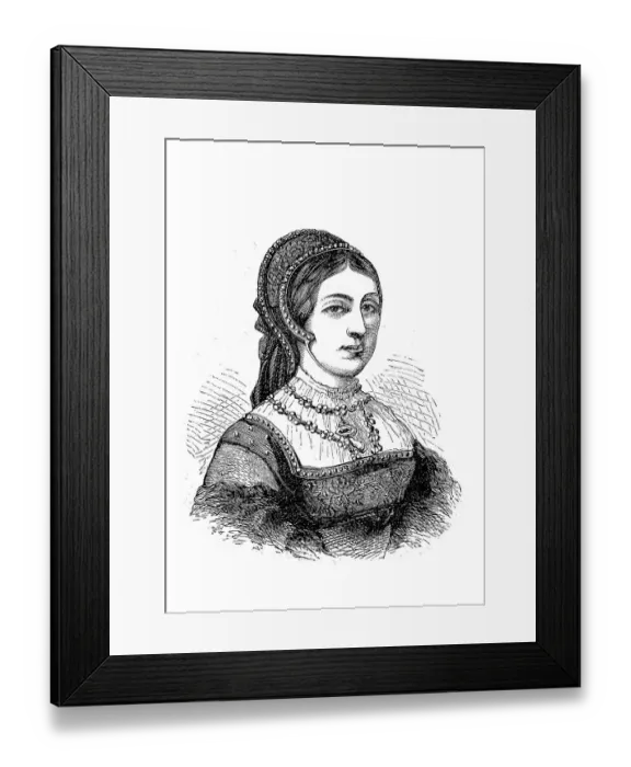 Framed Print : Catherine Howard, also Katheryn Howard or Katherine Howard