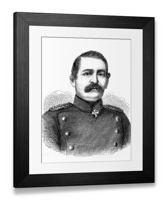 Framed Print : Georg Arnold Carl von Kameke, 14 April 1817