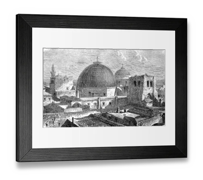 Framed Print : The Church of the Holy Sepulchre in Jerusalem