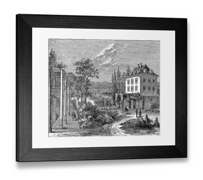 Framed Print : Arenenberg Castle in Salenstein on Lake Constance Framed Print : Arenenberg Castle in Salenstein on Lake Constance