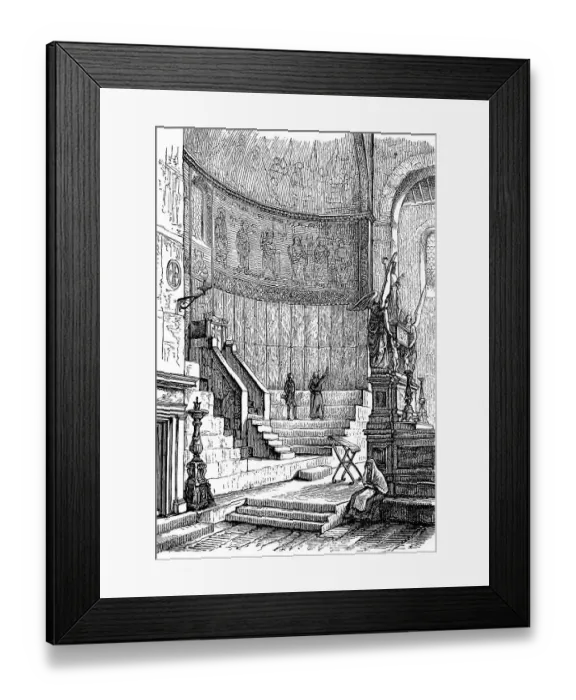 Framed Print : Pse of the Torcello Cathedral, Venice Lagoon