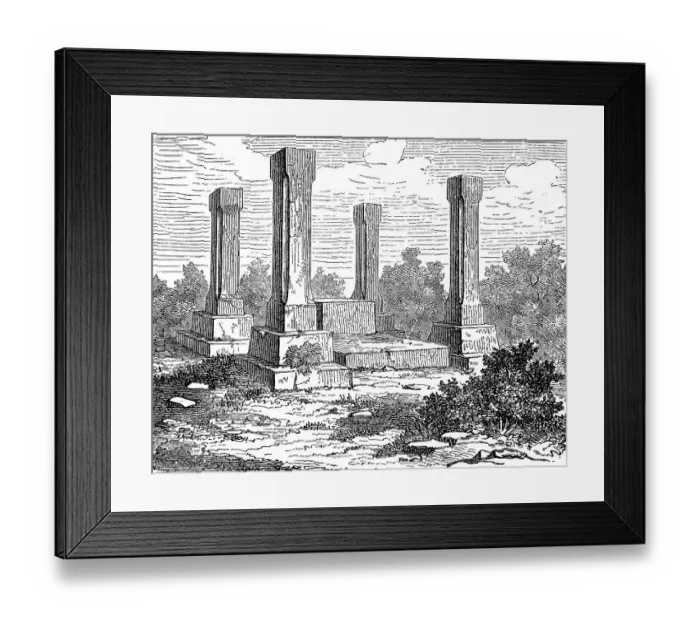 Framed Print : Ruins of the royal seat at Axum
