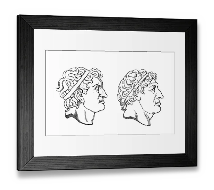 Framed Print : Attalus I, 269 BC - 197 BC and Attalus II Philadelphus