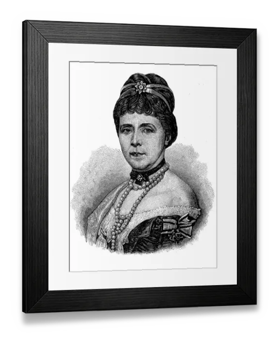 Framed Print : Princess Augusta Marie Luise Katharina of Saxe-Weimar-Eisenach