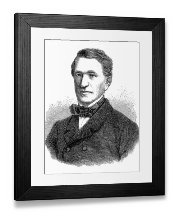 Framed Print : Rudolf Ludwig Caesar von Auerswald