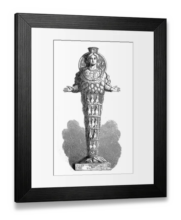 Framed Print : In Greek mythology, Artemis, of Ephesus