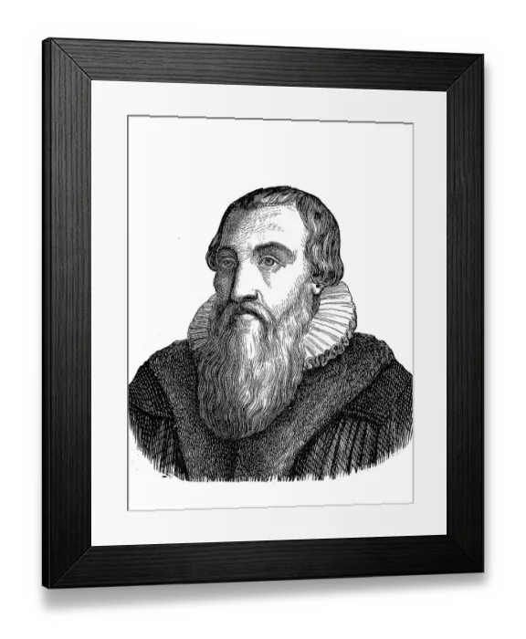 Framed Print : Johann Arndt or Arnd, 27 December 1555
