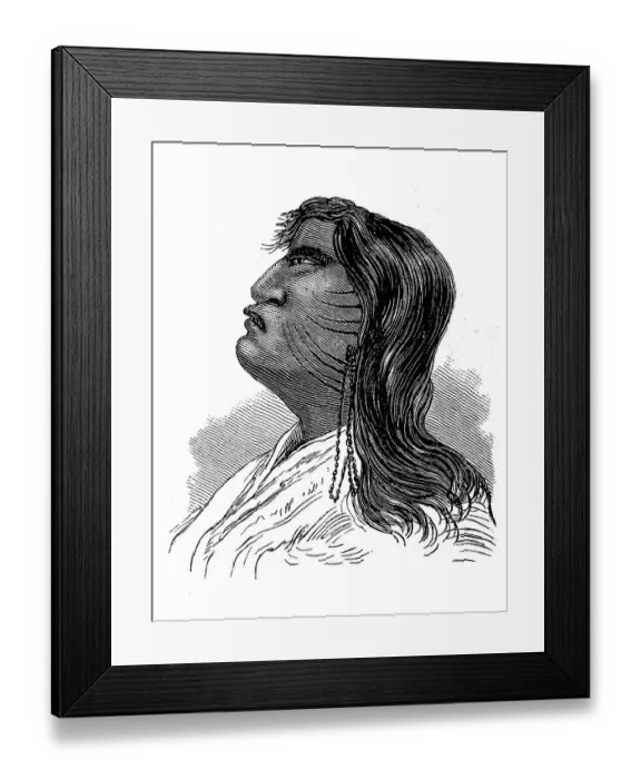 Framed Print : Indians, here a man from the Anti tribe Framed Print : Indians, here a man from the Anti tribe