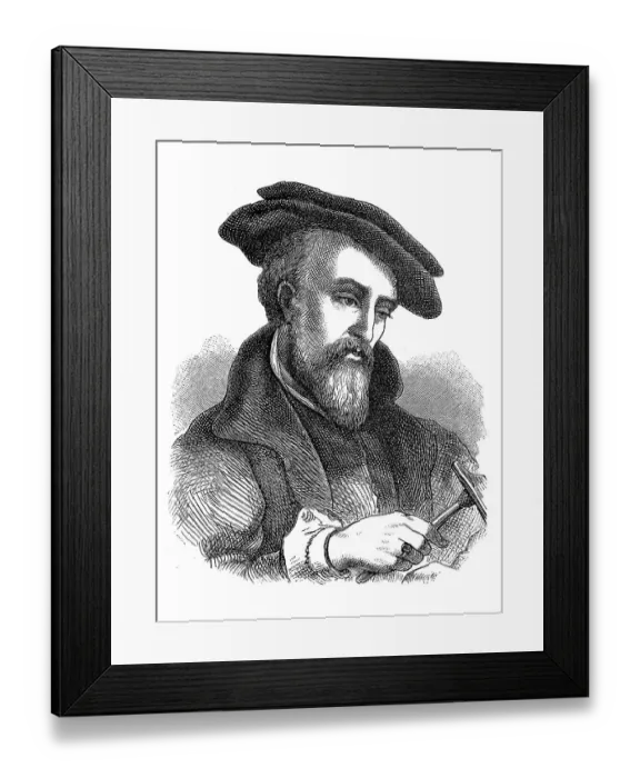 Framed Print : Georg Agricola or Georgius Agricola