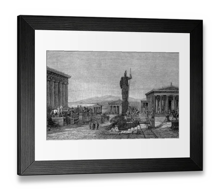Framed Print : The Acropolis of Athens, Greece