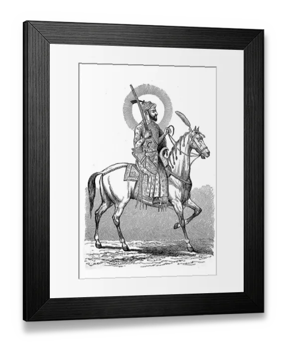 Framed Print : JalAludin Mohammed Akbar, Akbar the Great