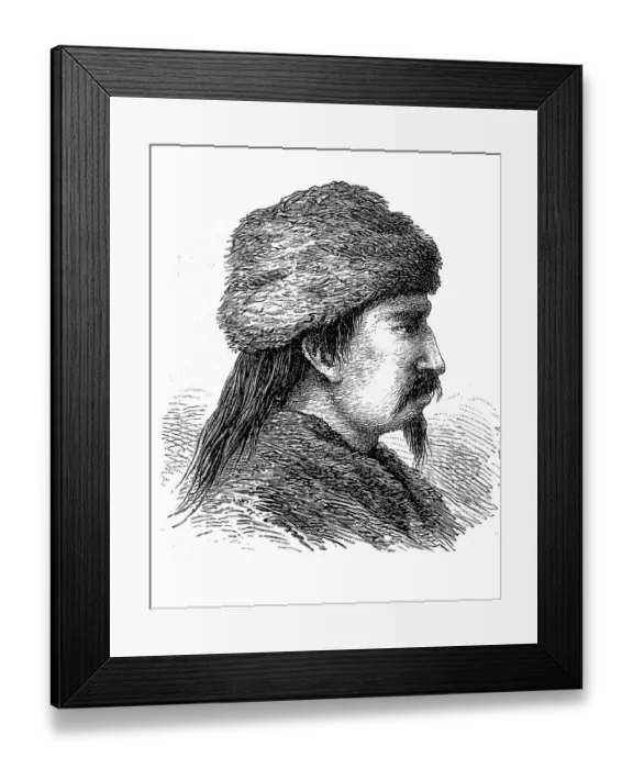 Framed Print : Types of Asian peoples, Tunguse Framed Print : Types of Asian peoples, Tunguse