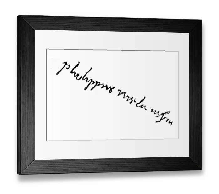 Framed Print : Signature, handwriting of Philipp Melanchthon Framed Print : Signature, handwriting of Philipp Melanchthon
