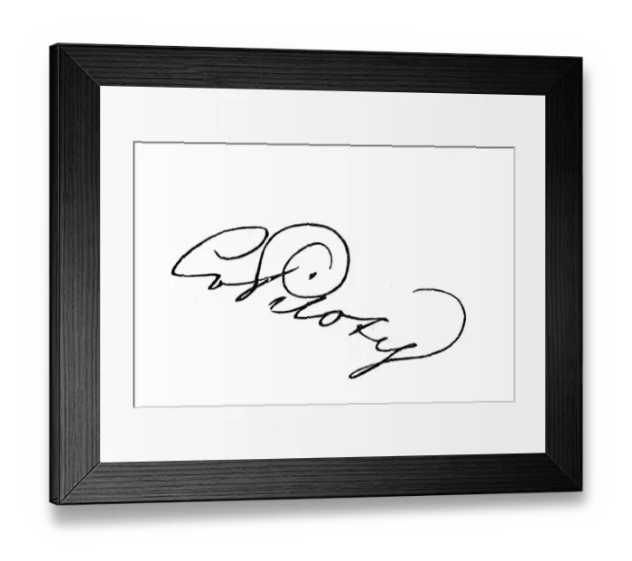 Framed Print : Signature, handwriting of Karl Piloth Framed Print : Signature, handwriting of Karl Piloth