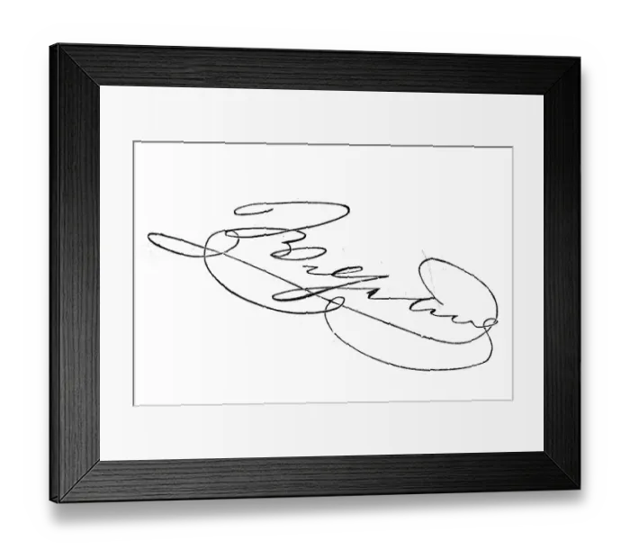 Framed Print : Signature, handwriting of Kaiser Wilhelm Framed Print : Signature, handwriting of Kaiser Wilhelm