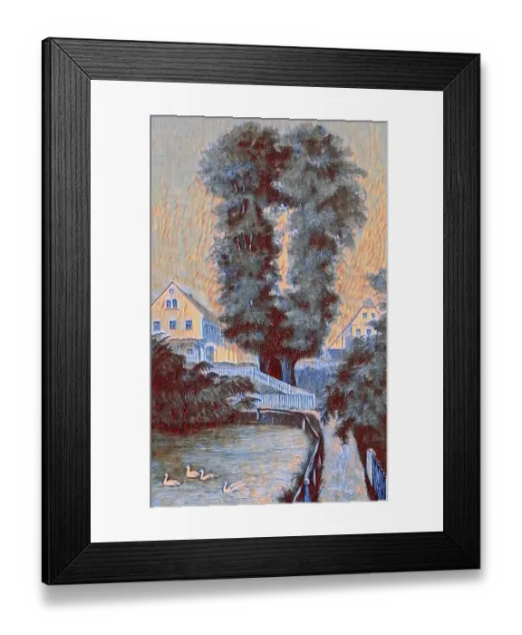 Framed Print : Strange trees in Germany, the Schmorsdorf lime tree