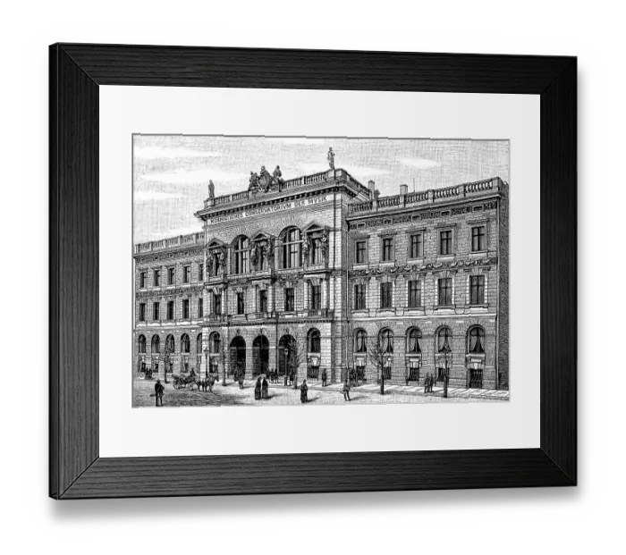 Framed Print : The Royal Conservatory of Music in Leipzig