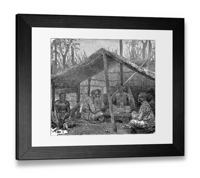 Framed Print : Men from the Kabinda tribe, district in the Democratic Republic of the Congo