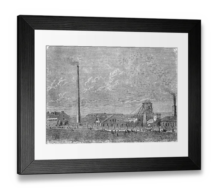 Framed Print : Neu-Stassfurt salt mine, Agatheschacht Framed Print : Neu-Stassfurt salt mine, Agatheschacht