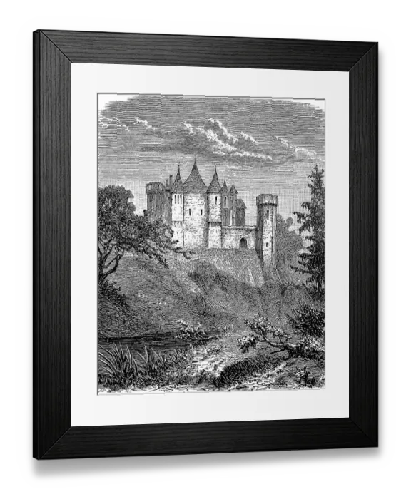 Framed Print : Abbotsford Castle in the south of Scotland Framed Print : Abbotsford Castle in the south of Scotland